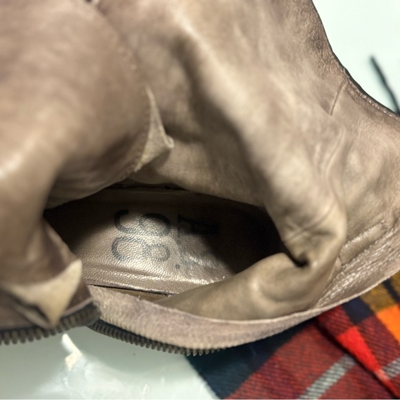 A.S.98 Women's Brown Combat Boots - Picture 4 of 10